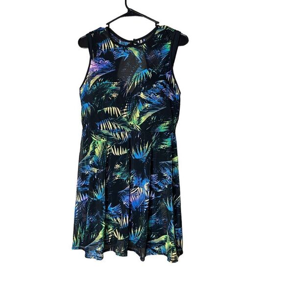 Torrid‎ Underwire Mesh Overlay Swim Dress With Brief Size O D/DD - Picture 1 of 13